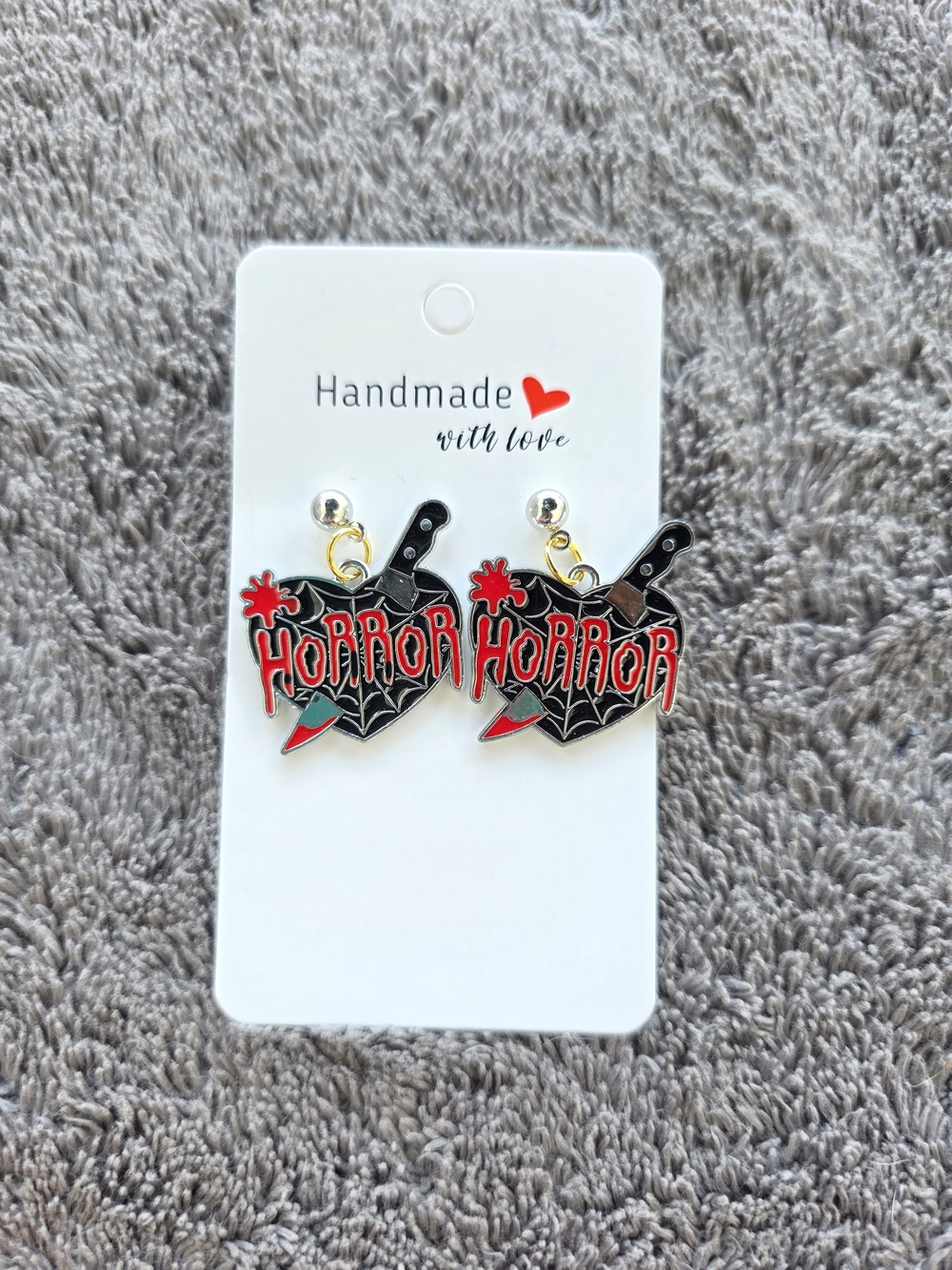 Halloween Earrings: Bloody Horror